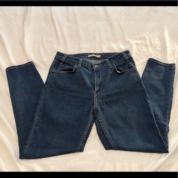 LEVI’S vtg high rise skinny blue denim jeans 29 - Picture 1 of 4